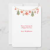 クリスマスフォトカード サンキューカード (裏面)