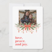 クリスマスフォトカード サンキューカード (正面)