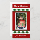 クリスマスフォトカード シーズンカード (正面/裏面)