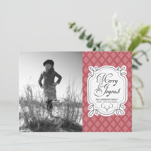 クリスマスフォトカード シーズンカード (スタンド正面)