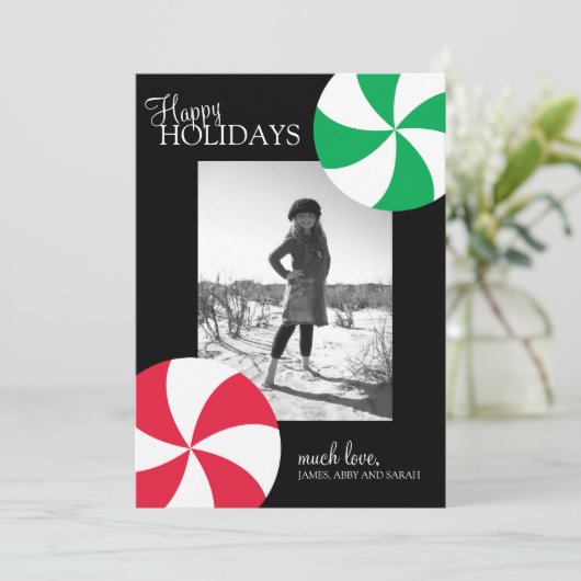 クリスマスフォトカード シーズンカード (スタンド正面)