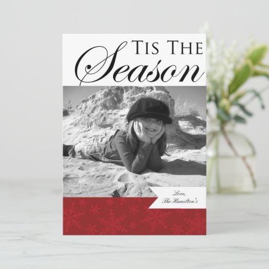 クリスマスフォトカード シーズンカード (スタンド正面)