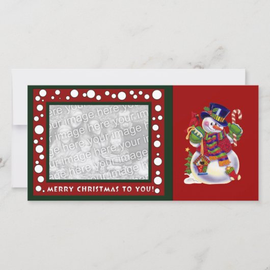 クリスマスフォトカード シーズンカード (正面)