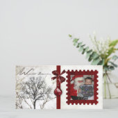 クリスマスフォトカード シーズンカード (スタンド正面)