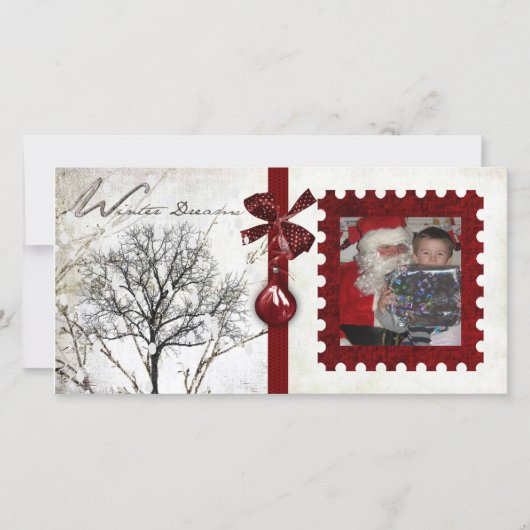 クリスマスフォトカード シーズンカード (正面)