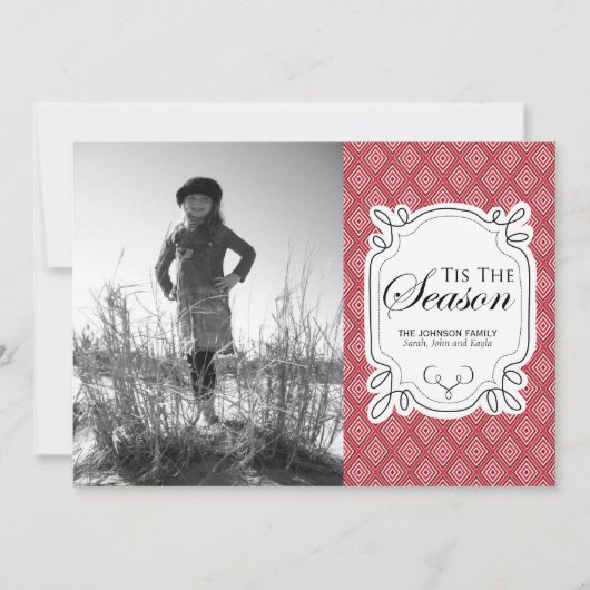 クリスマスフォトカード シーズンカード (正面)