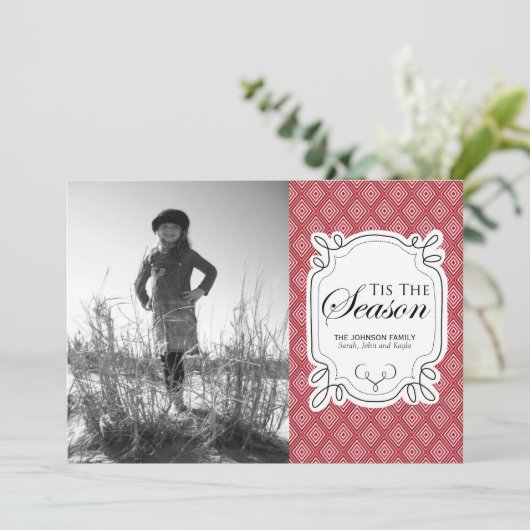 クリスマスフォトカード シーズンカード (スタンド正面)