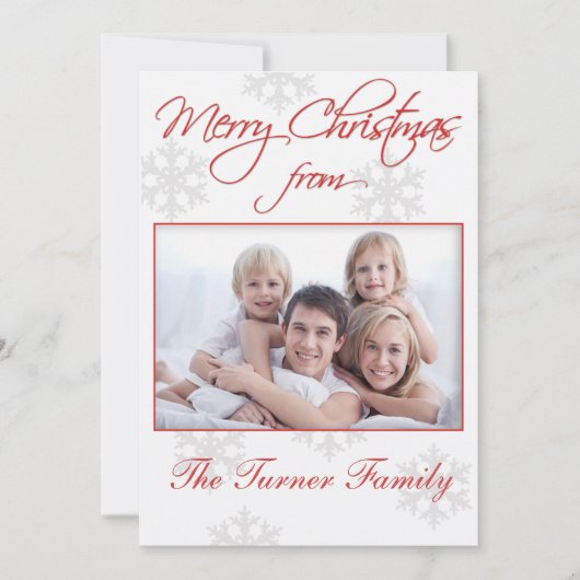 クリスマスフォトカード シーズンカード (正面)
