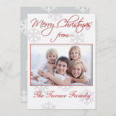 クリスマスフォトカード シーズンカード (正面/裏面)