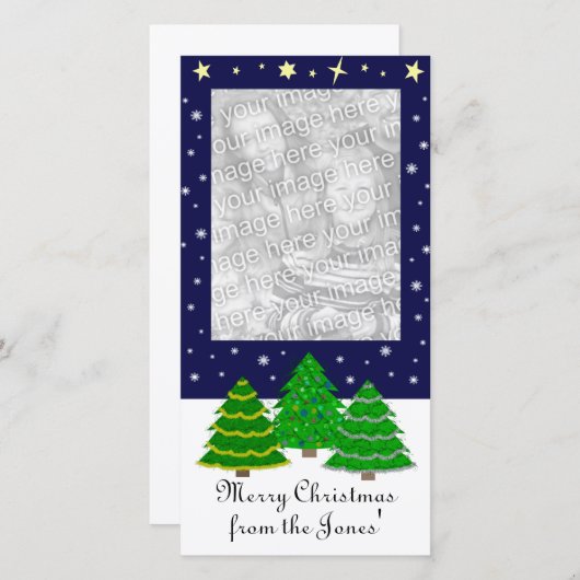 クリスマスフォトカード シーズンカード (正面/裏面)