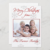 クリスマスフォトカード シーズンカード (正面/裏面)