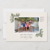 クリスマスフォトカード セーブザデート (裏面)