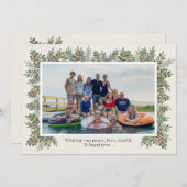 クリスマスフォトカード セーブザデート (正面/裏面)