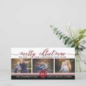 クリスマスフォトカード、バッファロー・プレイド シーズンカード (スタンド正面)