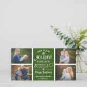 クリスマスフォトカード、休日、喜び、編集可能な色 シーズンカード (スタンド正面)