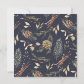 クリスマスフォトカード（冬の模様） (裏面)