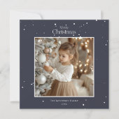 クリスマスフォトカード（冬の模様） (正面)