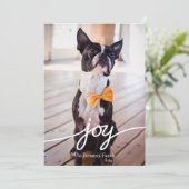 クリスマスフォトカード(手描きタイポグラフィ) シーズンカード (スタンド正面)