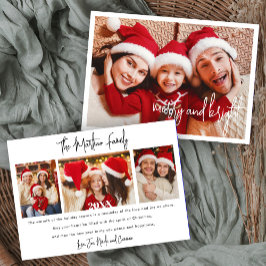 クリスマスフォトカード 招待状