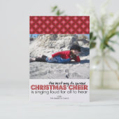 クリスマスフォトカード 招待状 (スタンド正面)