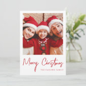 クリスマスフォトカード 招待状 (スタンド正面)