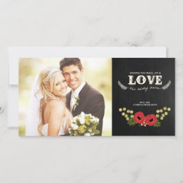 クリスマスフォトカード |黒板フローラ シーズンカード