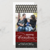クリスマスフォトカード(4x8) シーズンカード (正面/裏面)