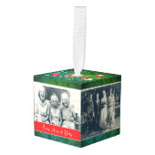 クリスマスフォトキューブオーナメント キューブオーナメント (正面アングル)