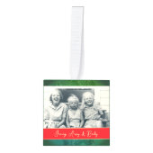 クリスマスフォトキューブオーナメント キューブオーナメント (正面)