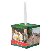 クリスマスフォトキューブオーナメント キューブオーナメント (裏面アングル)