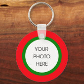 クリスマスフォトキーチェーン キーホルダー (正面)