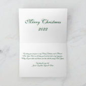 クリスマスフォトグランドライトクリスマスカード シーズンカード (内部)