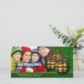 クリスマスフォトグリーティカスタムングテンプレート シーズンカード (スタンド正面)