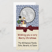 クリスマスフォトグリーティングカード シーズンカード (正面/裏面)
