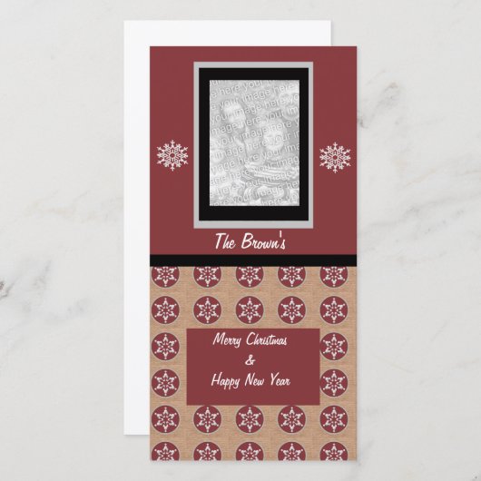 クリスマスフォトグリーティングカード シーズンカード (正面/裏面)