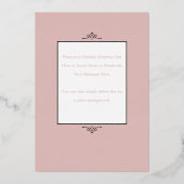 クリスマスフォトグリーティングカード | ホイルレタリング 箔招待状 (裏面)