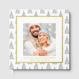 クリスマスフォトゲストブックウォーターカラーツリー ゲストブック