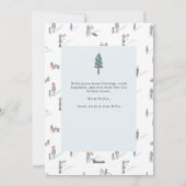 クリスマスフォトコラージホリデーカード シーズンカード (裏面)