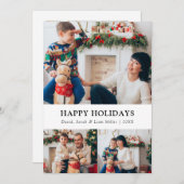 クリスマスフォトコラージュカード シーズンカード (正面/裏面)