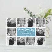 クリスマスフォトコラージュカード |休日 シーズンカード (スタンド正面)