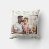 クリスマスフォトコラージュ4フォト装飾用クッション クッション (裏面)