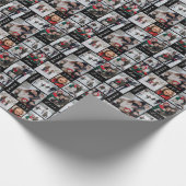 クリスマスフォトコラージラッピング紙 ラッピングペーパー (角)