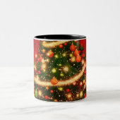 クリスマスフォトコーヒーマグ ツートーンマグカップ (中央)