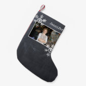 クリスマスフォトシャルボード雪動揺して片 スモールクリスマスストッキング (正面 (吊り時))