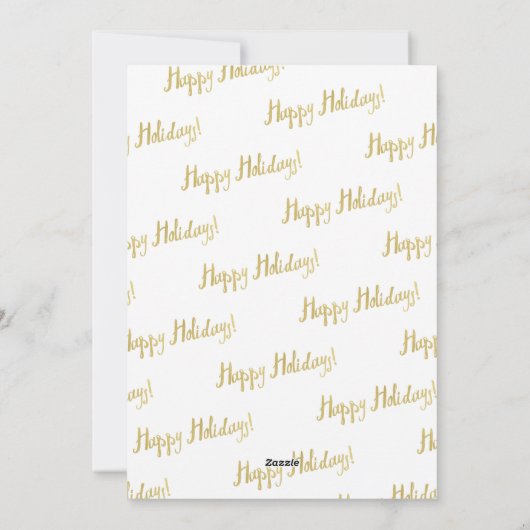 クリスマスフォトスタンプのコラージュ シーズンカード (裏面)