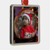 クリスマスフォトスノーグローブマジカルホリデーライト メタルオーナメント (右)