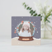 クリスマスフォトスノーグローブ シーズンカード (スタンド正面)