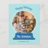 クリスマスフォトスノーグローブ シーズンポストカード (正面)