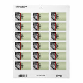 クリスマスフォトスワール住所 シール- ラベル (フルシート)