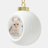 クリスマスフォトセラミックオーナメント セラミックボールオーナメント (右)